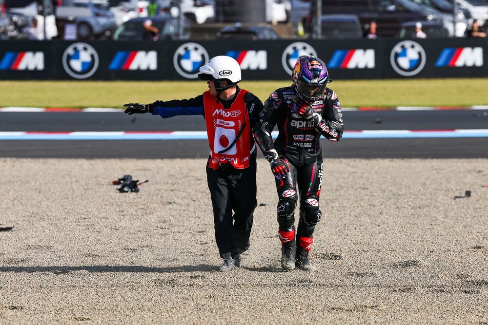 Martin after the Motegi crash
