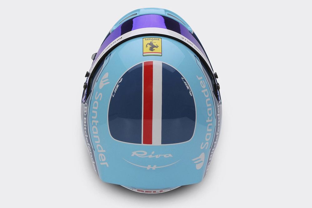 Casco de Charles Leclerc, Ferrari