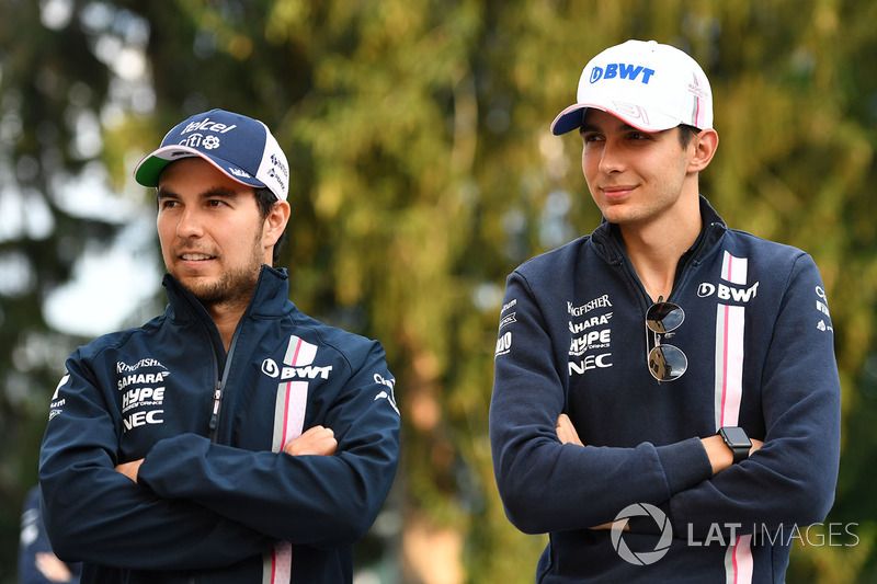 Sergio Perez, Force India y Esteban Ocon, Force India F1