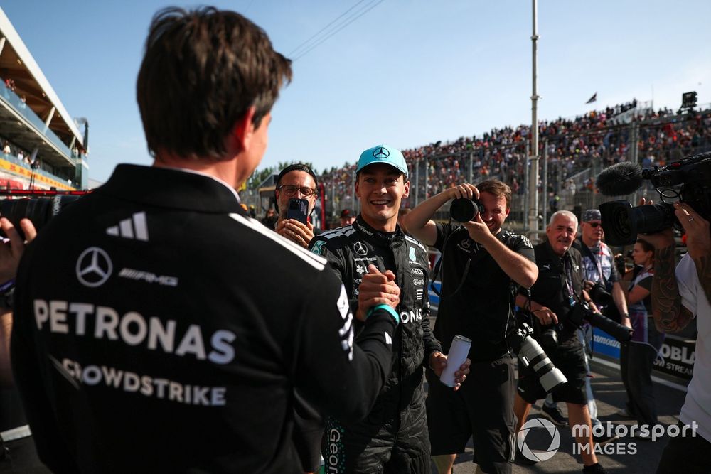 George Russell, Mercedes, Toto Wolff, Mercedes
