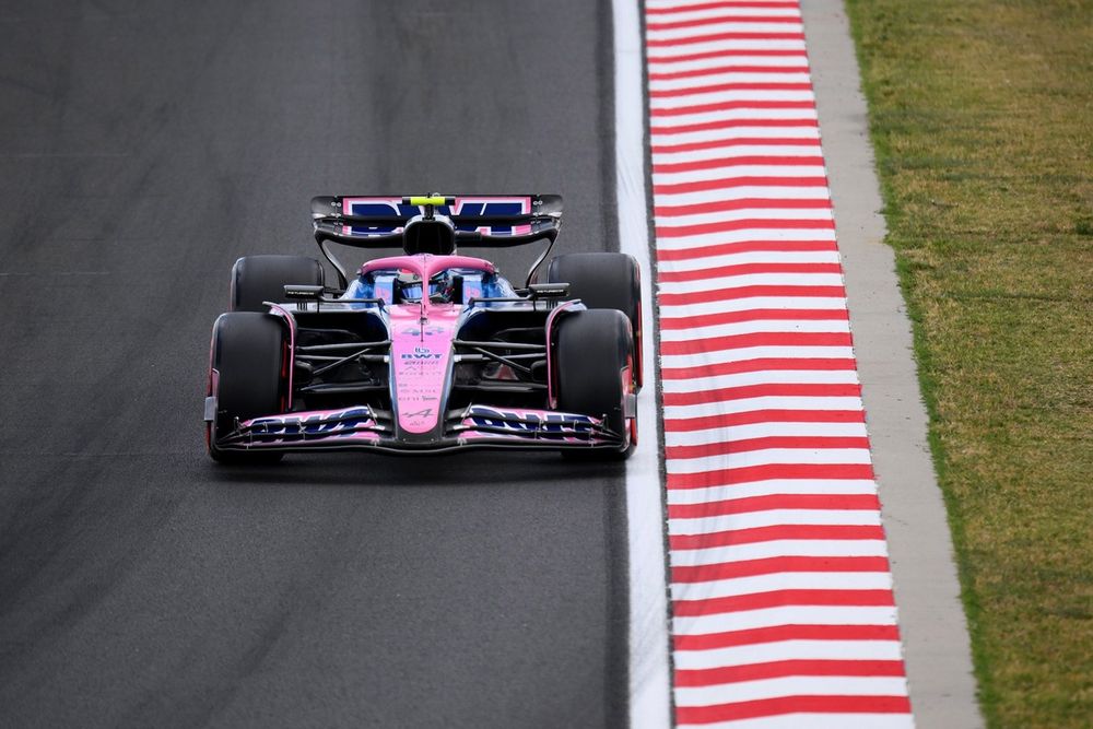 Franco Colapinto, Alpine, en acción durante la FP1 del GP de Hungría.