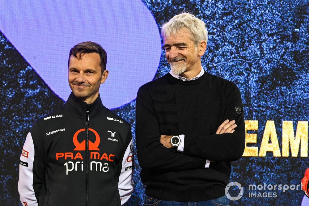 Jefe de Ducati, Gigi Dall'lgna, y director del Pramac, Gino Borsoi