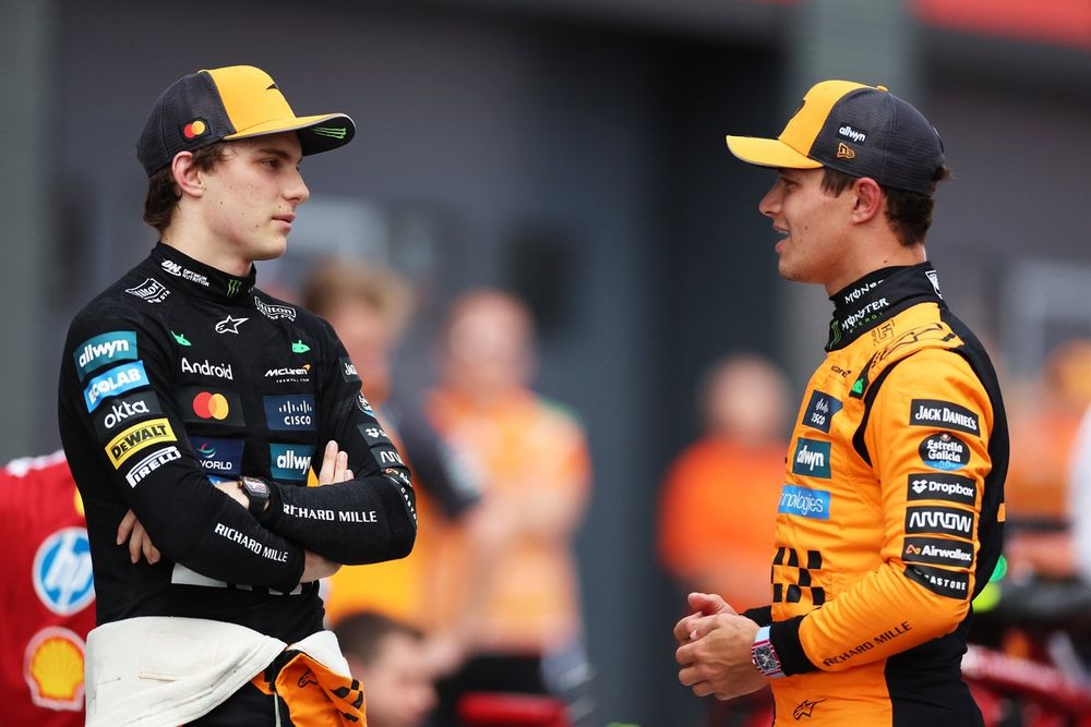 Lando Norris et Oscar Piastri après les qualifications.