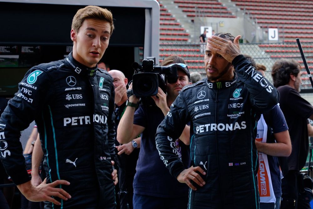 George Russell, Lewis Hamilton, Mercedes