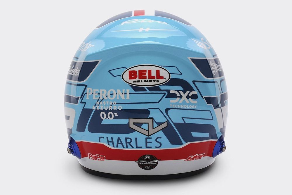Casco de Charles Leclerc, Ferrari