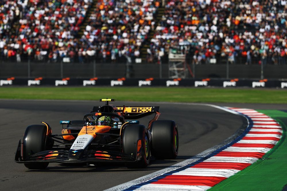 Lando Norris veroverde in Mexico de pole-position, maar rekent op een gevecht met de Ferrari's.