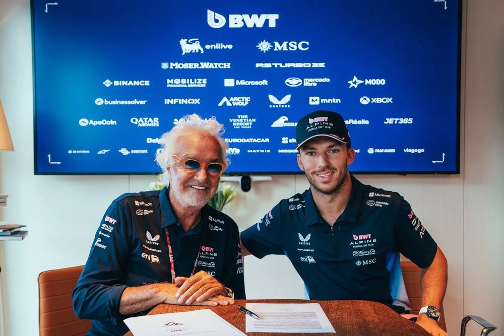 Flavio Briatore, Pierre Gasly, Alpine F1 Team