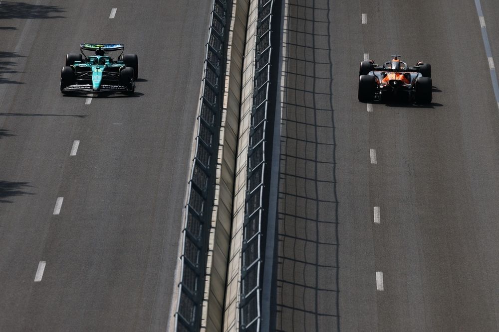 Oscar Piastri, McLaren, Fernando Alonso, Aston Martin Racing
