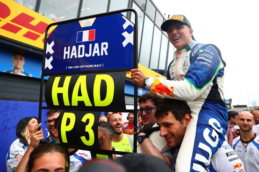 Isack Hadjar was Driver of the Day in Zandvoort met zijn eerste F1-podium.