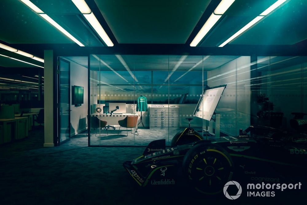 L'ufficio di Adrian Newey in Aston Martin