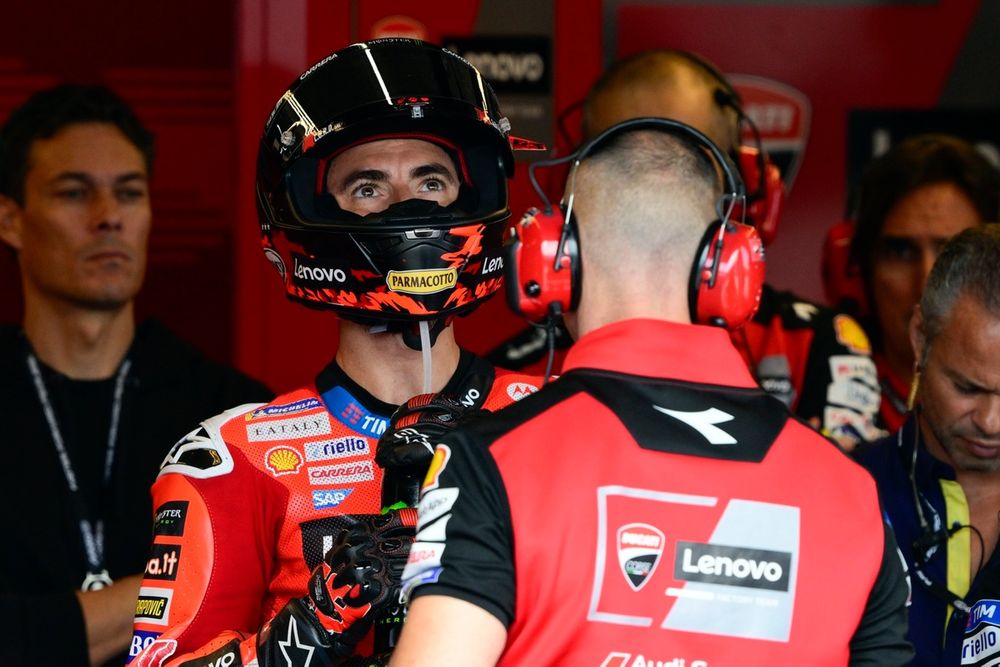 Francesco Bagnaia, Ducati Team, se quedó encallado en la Q1 por primera vez esta temporada