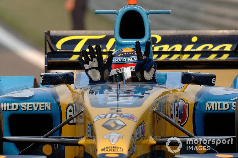 Alonso won seven races with the R25