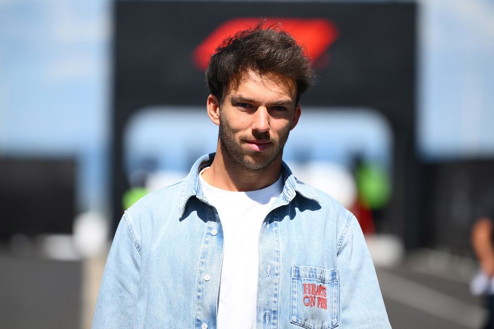 Pierre Gasly, Alpine, al llegar el jueves al circuito de Hungaroring.