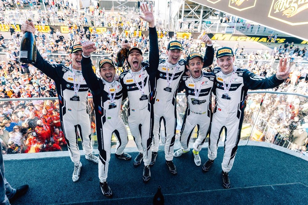 #32 Team WRT, BMW M4 GT3: Sheldon Van Der Linde, Kelvin Van Der Linde, Augusto Farfus, #46 BMW M4 GT3, Team WRT: Valentino Rossi, Charles Weerts, Raffaele Marciello