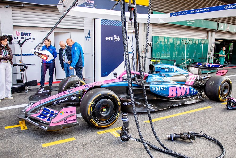 Detalle técnico del Alpine A525 en Spa-Francorchamps.