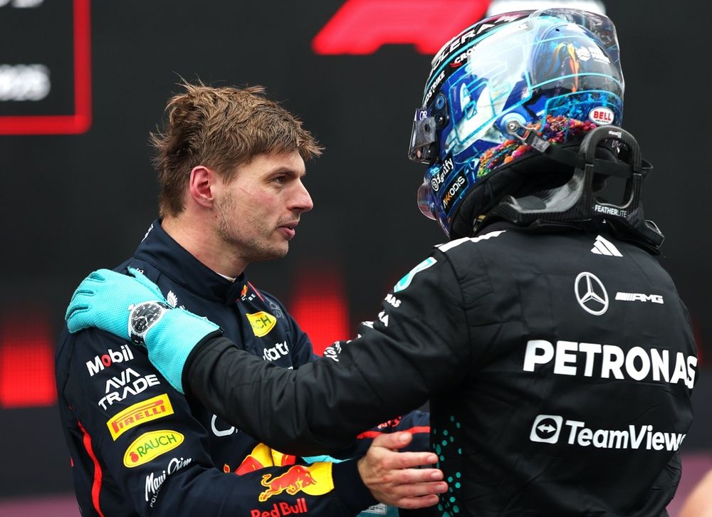 Max Verstappen, Red Bull Racing, George Russell, Mercedes