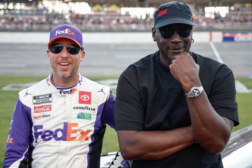 Michael Jordan and Denny Hamlin, co-owners at 23XI Racing