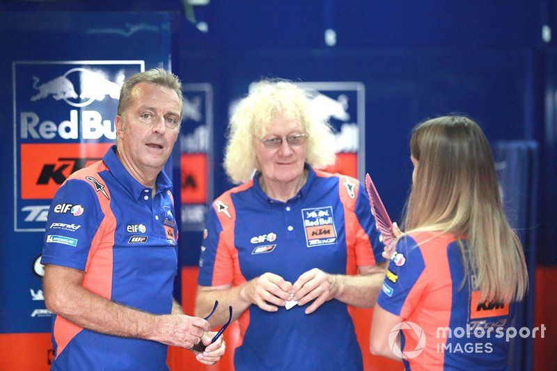 Hervé Poncharal y su socio e ingeniero del equipo, Guy Coulon, en una foto de archivo