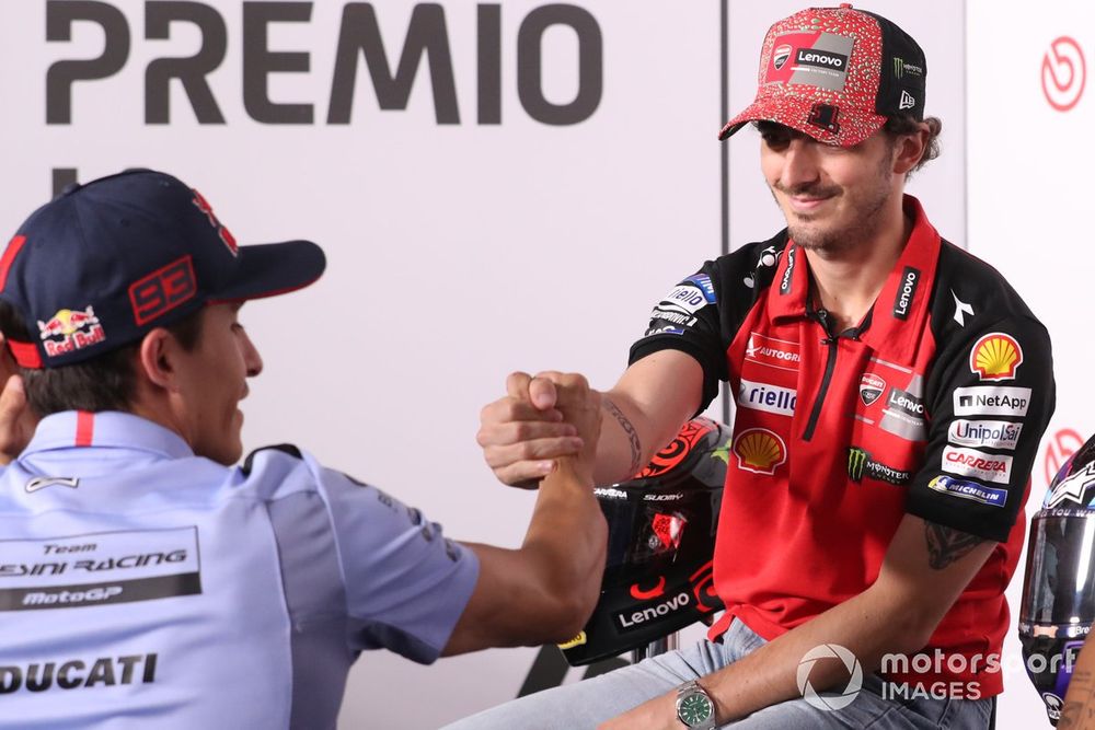 Marc Márquez, Gresini Racing, Francesco Bagnaia, Ducati Team
