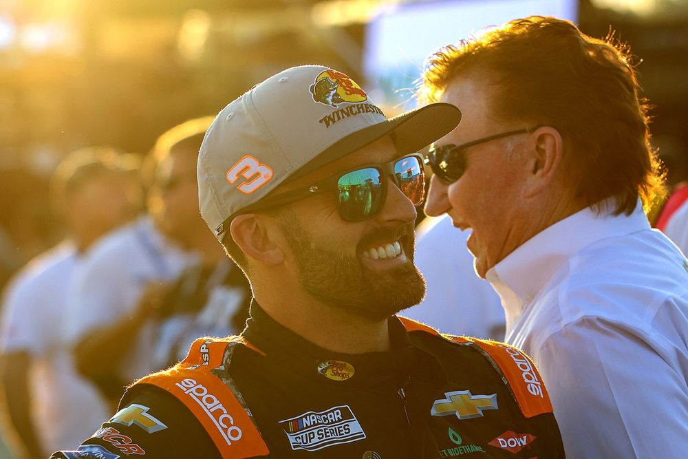 Austin Dillon with team owner and grandfather Richard Childress