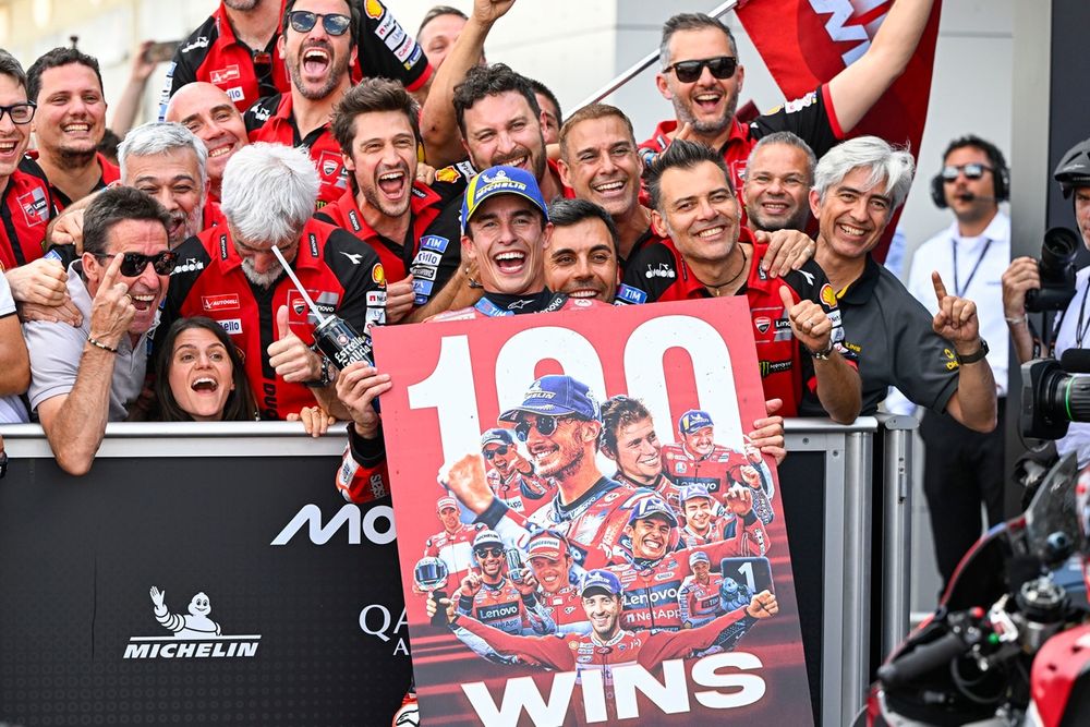 Une 100e victoire pour Ducati en MotoGP et pour Marc Márquez en championnat du monde.