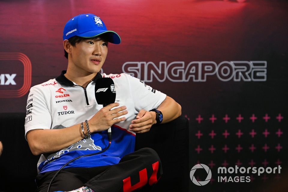 Yuki Tsunoda, Visa Cash App RB F1 Team, in the Press Conference