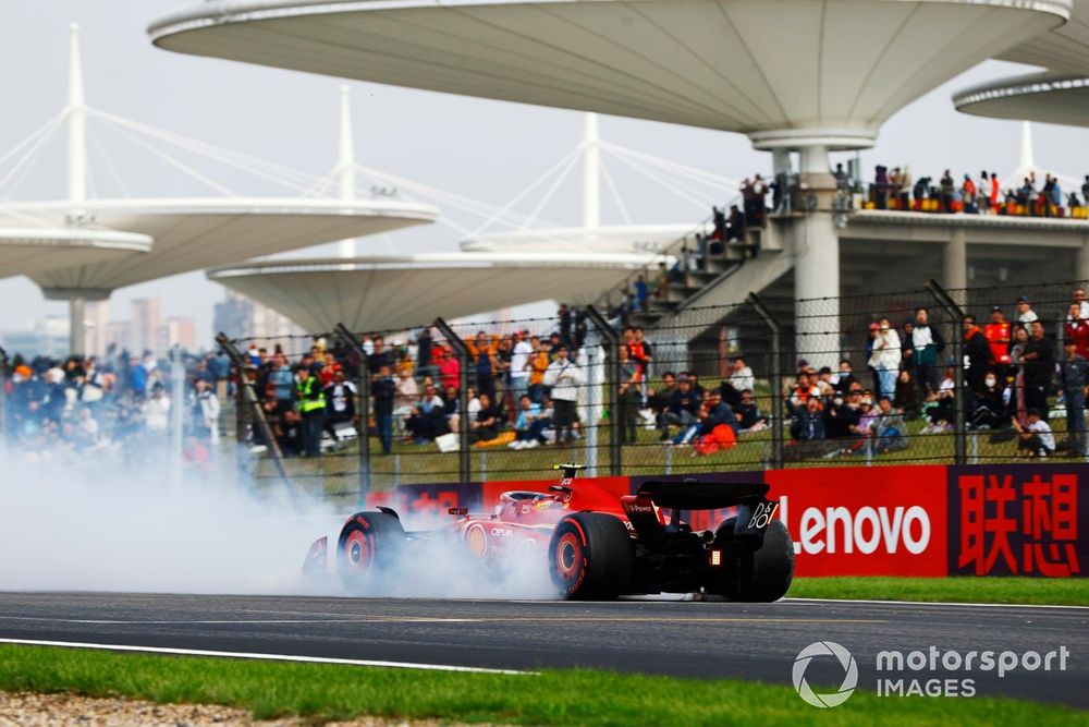 Il testacoda di Carlos Sainz, Ferrari SF-24