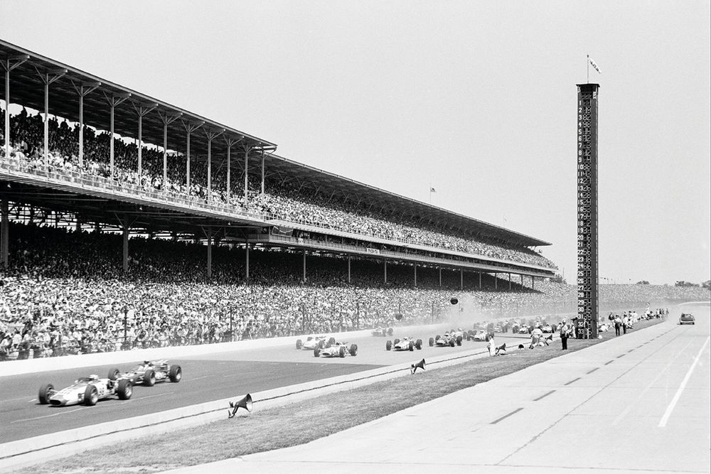 The 1966 Indy 500 began with a major first-lap crash, but that was just the start of the drama