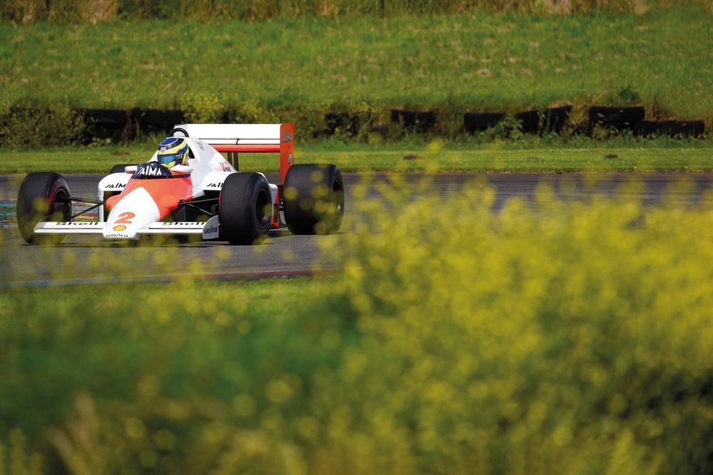 McLaren MP4/2B shaken down at Pembrey ahead of being reunited with Prost at Goodwood