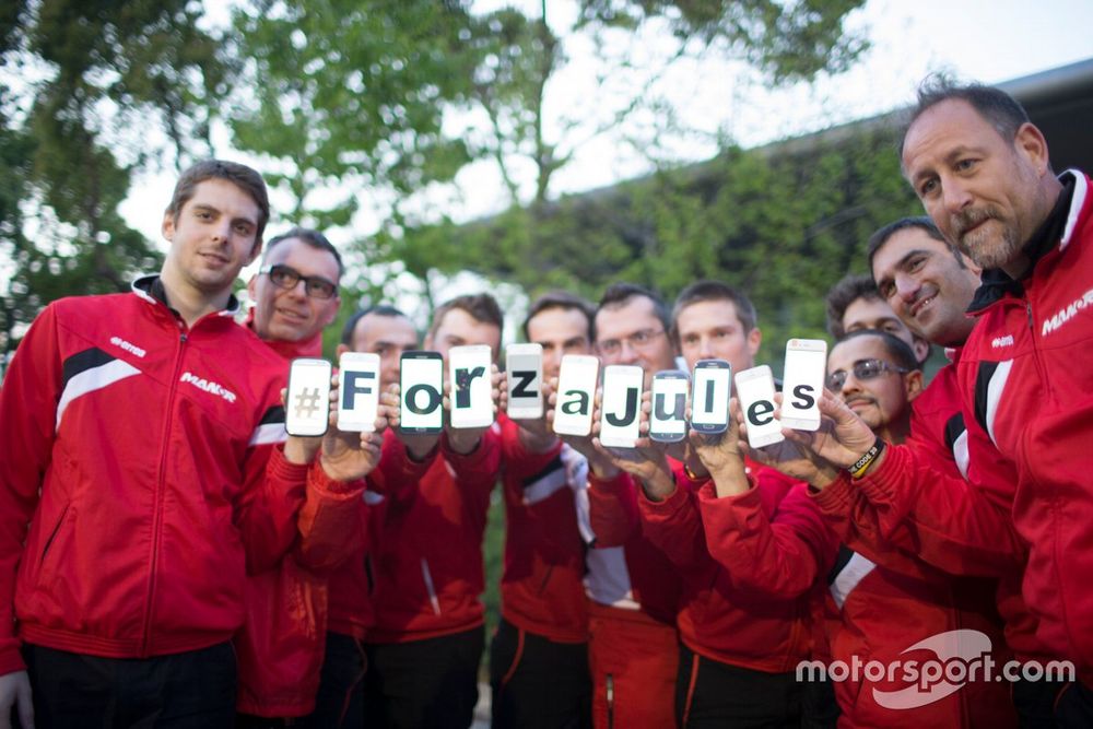 Mensaje para Jules Bianchi