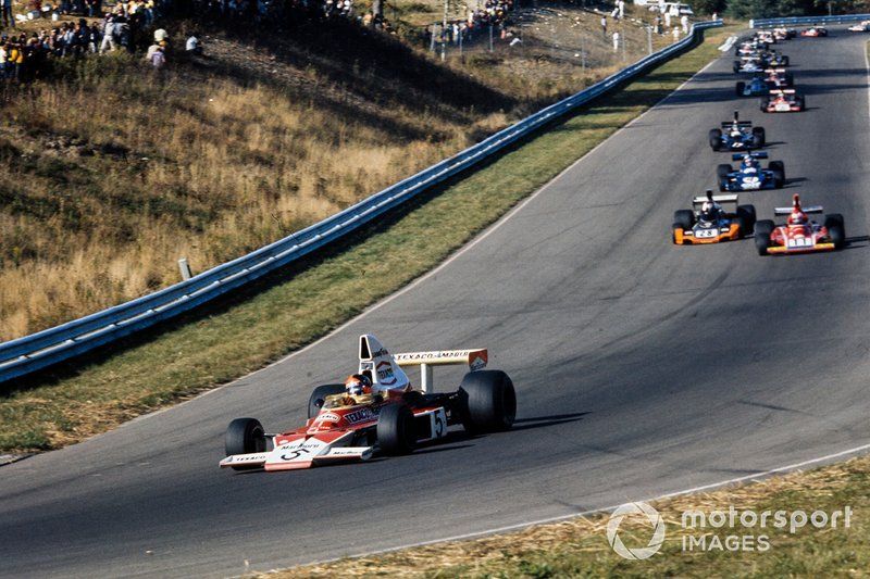 Emerson Fittipaldi, McLaren, Clay Regazzoni, Ferrari, John Watson, Brabham
