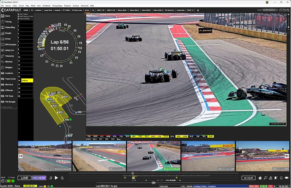 RaceWatch è in grado di riconoscere e segnalare eventuali incidenti