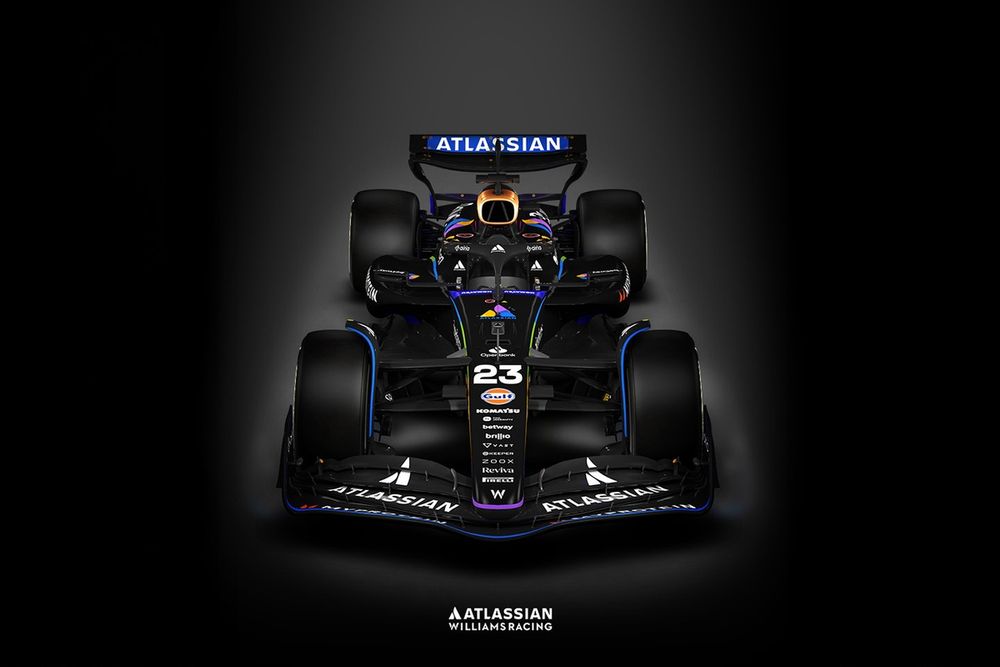 Williams racet in Las Vegas met een speciale livery voor sponsor Atlassian.