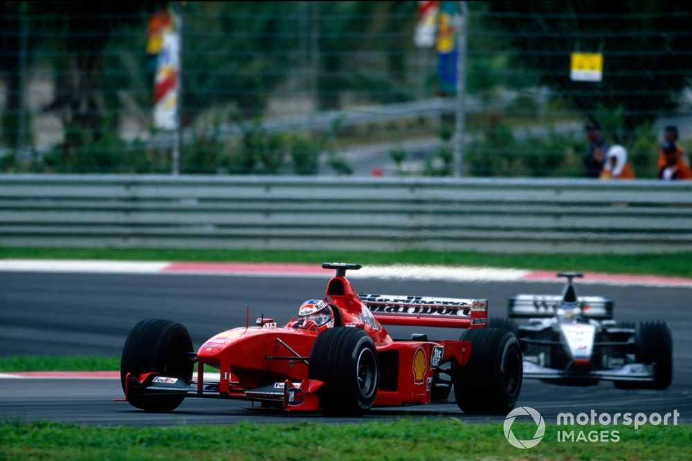 Michael Schumacher, Ferrari F399, McLaren MP4/14 Mercedes, Mika Hakkinen