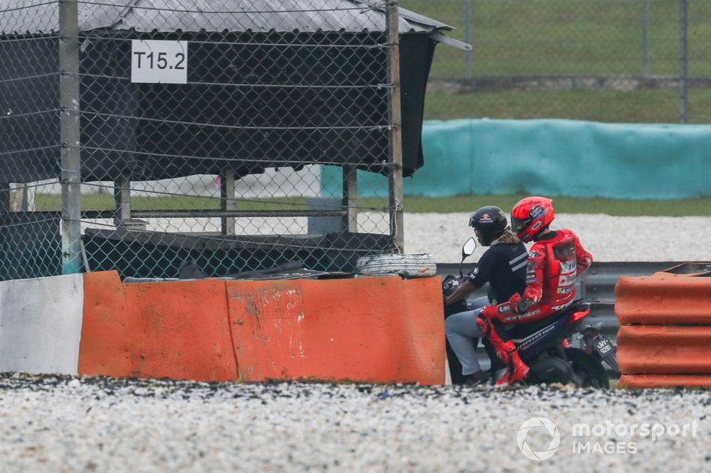 Marc Márquez n'a pas pu finir son time attack.