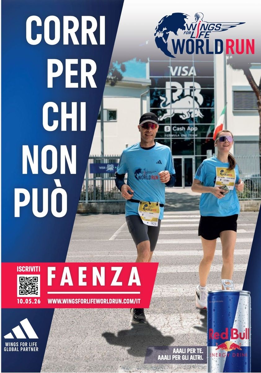 Wings For Life Worls Run: la Racing Bulls sarà la sede di partenza di Faenza