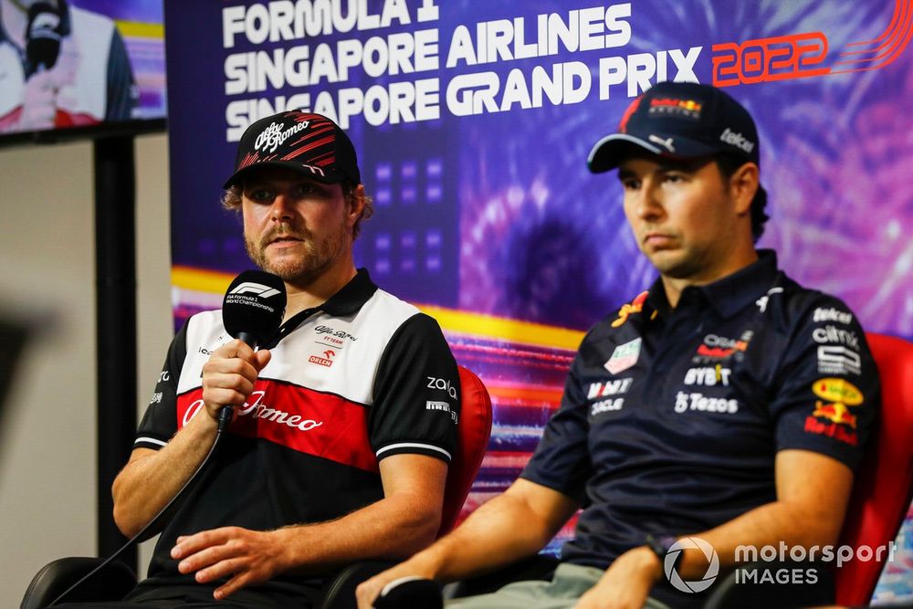 Valtteri Bottas and Sergio Perez in 2022