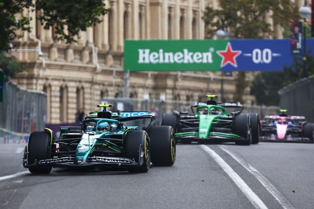 Fernando Alonso, Aston Martin Racing, Gabriel Bortoleto, Sauber