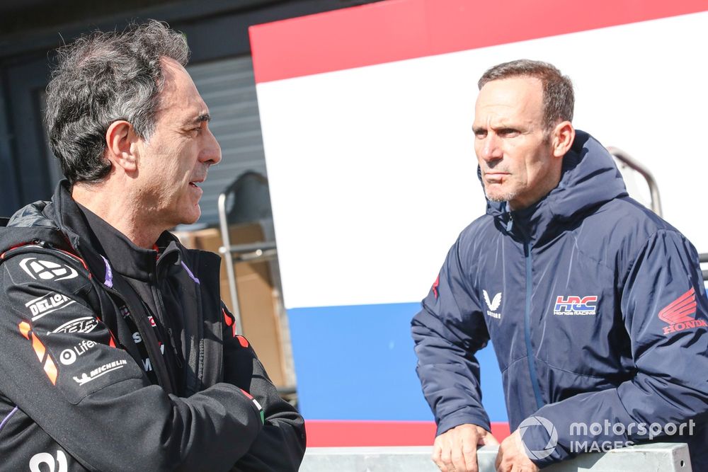 Alberto Puig, Team Principal Repsol Honda Team, Romano Albesiano, Aprilia Racing Manager