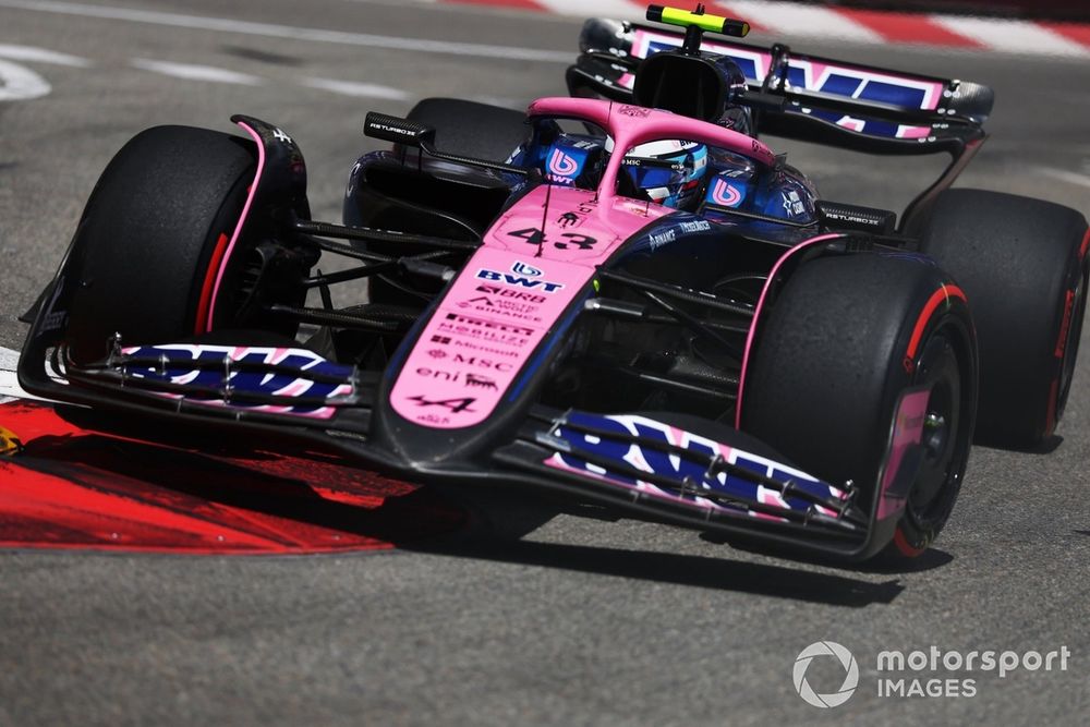 Franco Colapinto, Alpine, en acción este viernes en Mónaco.