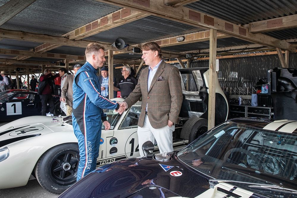 Farley has high respect for
drivers such as Brundle (left), who took GT40 to sixth