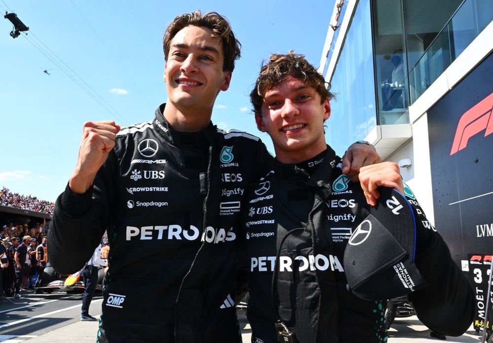 George Russell et Kimi Antonelli devraient prolonger chez Mercedes.