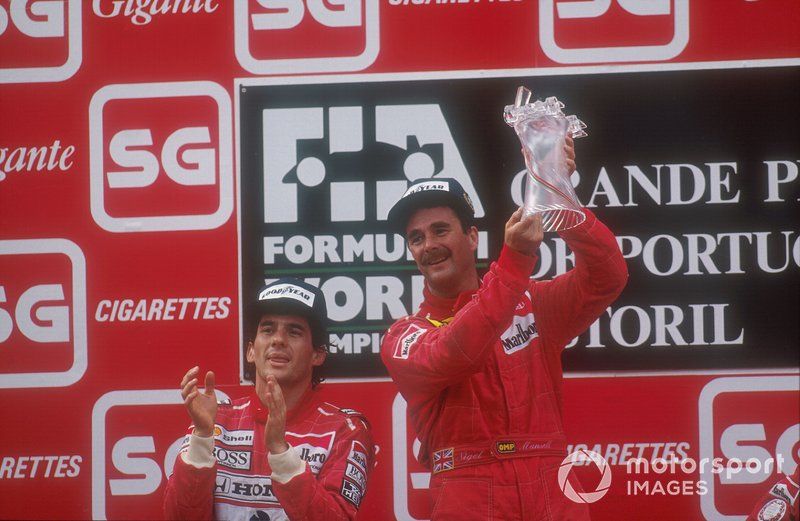 Mansell's sole victory for Ferrari in 1990 at the Portuguese GP was a useful sign-off to his departure
