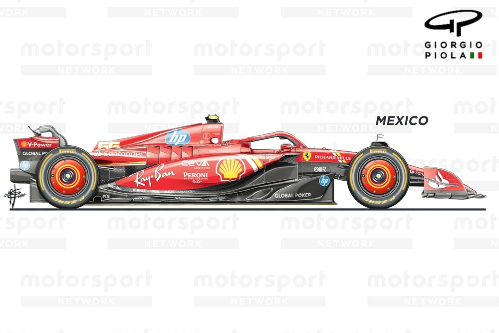 Ferrari SF-24: ecco la rossa in versione GP del Messico