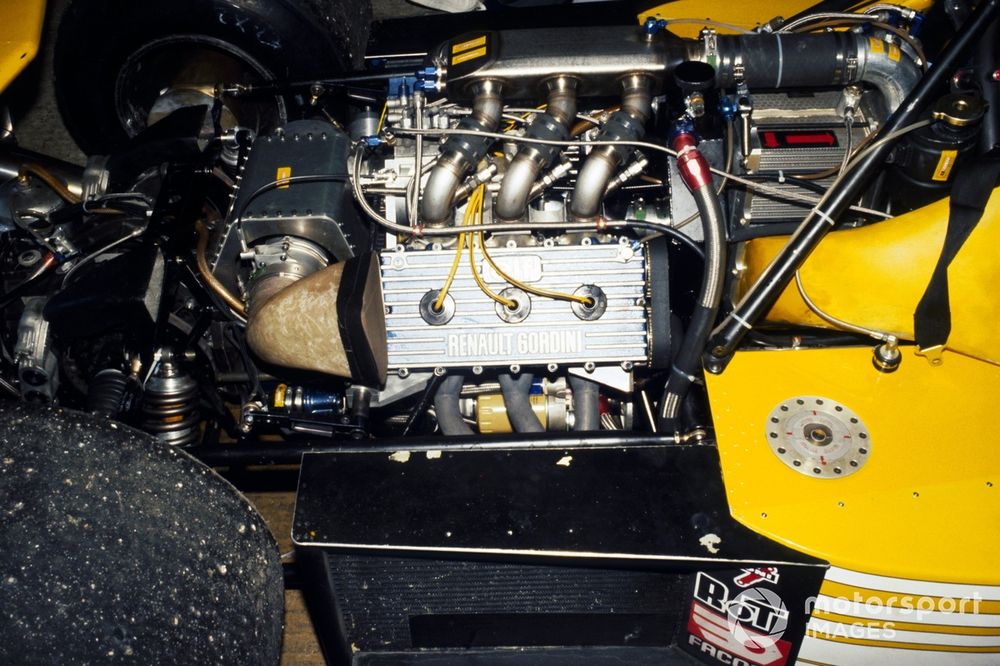 A Gordini turbocharged engine in the Renault RS01 of Jean-Pierre Jabouille
