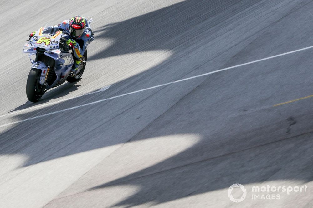 Fermín Aldeguer was niet bijster productief, maar liet wel bemoedigende snelheid zien.