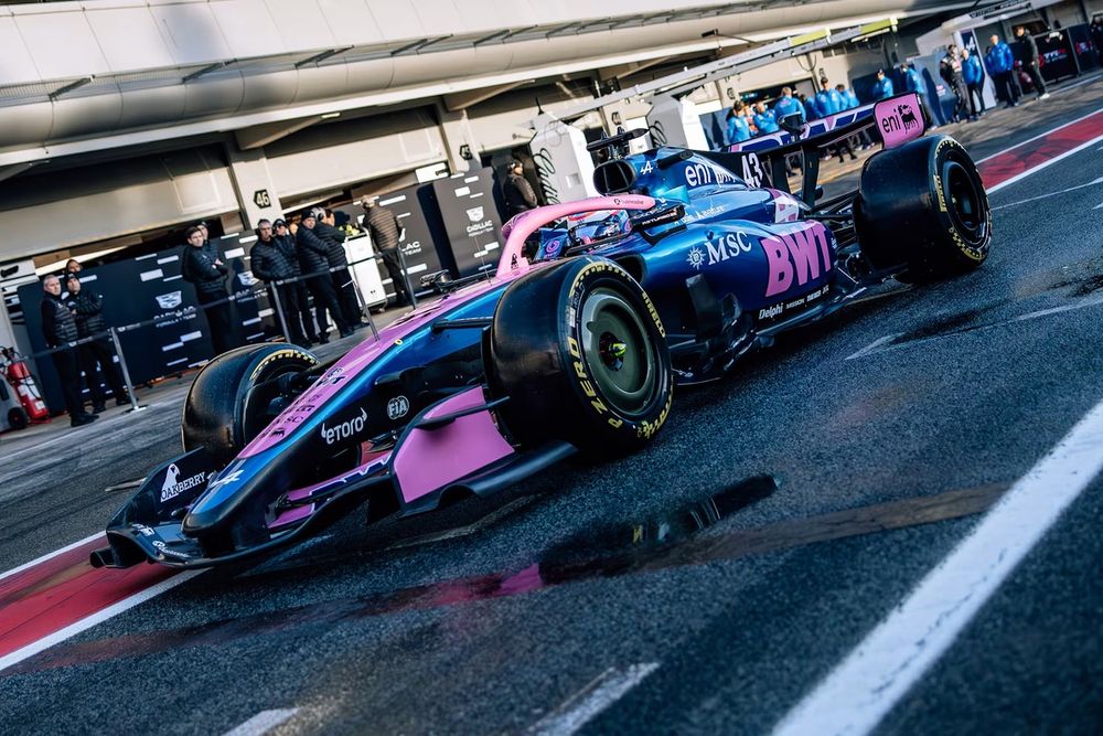 Franco Colapinto, Alpine A526, el lunes en el test de Barcelona