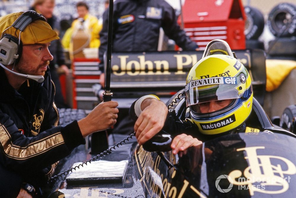 Hallam recalls that Senna was fascinated by the computers Renault had introduced to Lotus in 1985