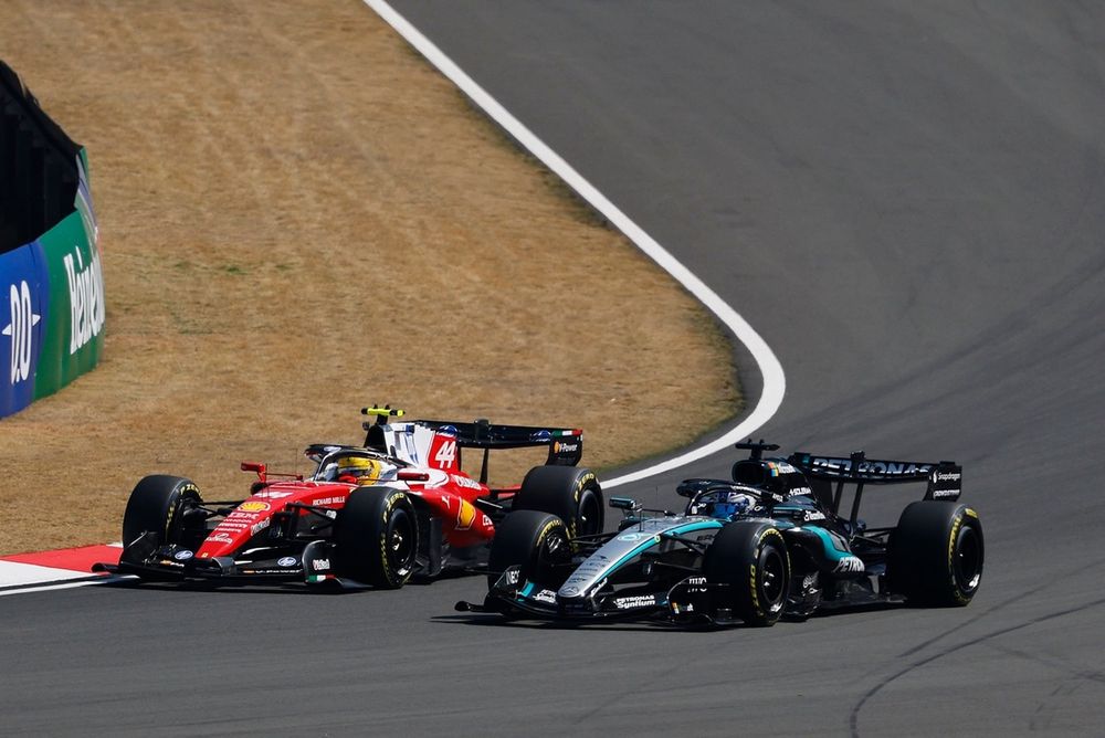 Lewis Hamilton, Ferrari, George Russell, Mercedes