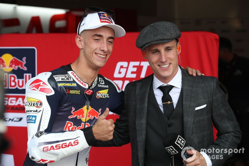 Pedro Acosta y Pol Espargaro el año pasado en Silverstone